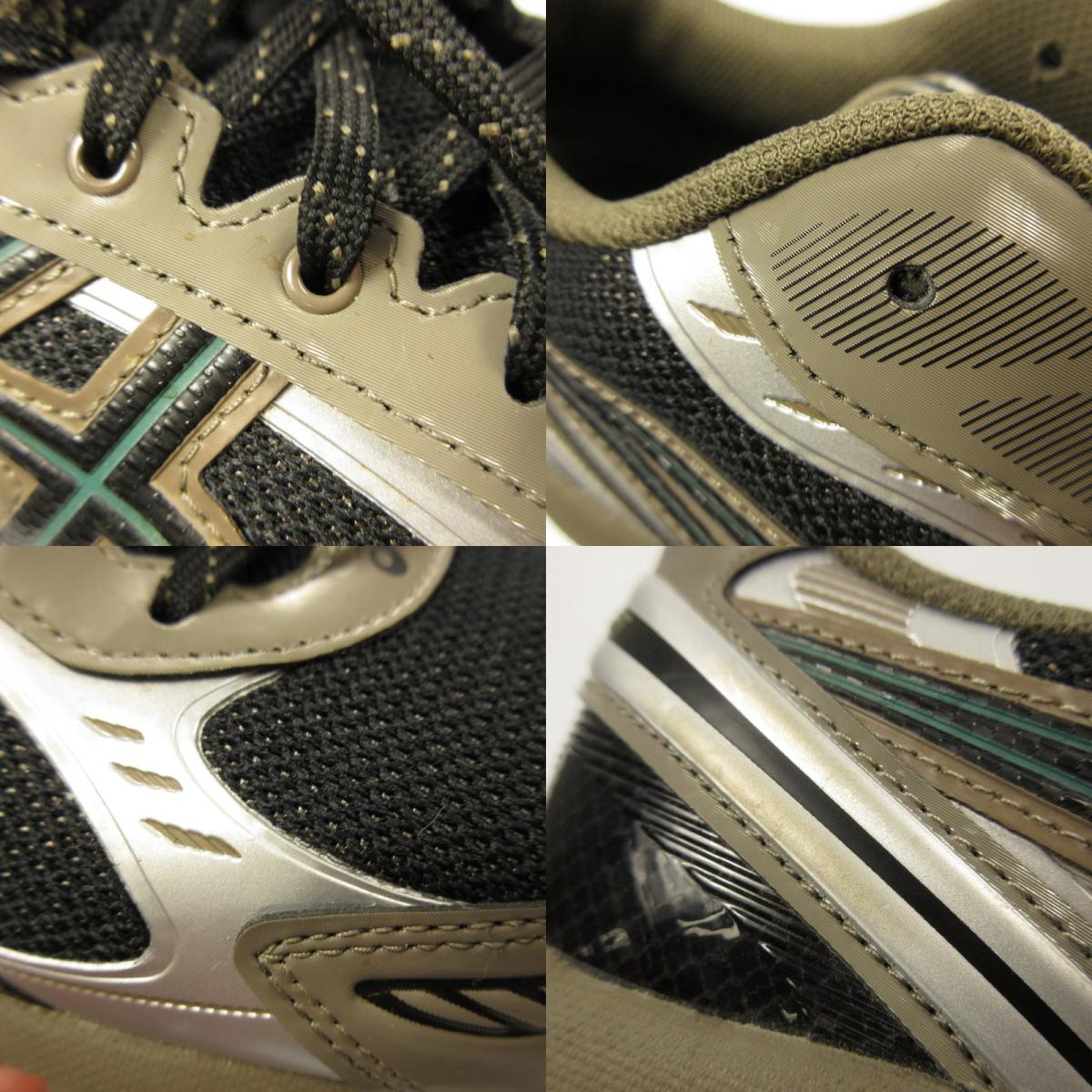 【中古】asics | アシックス GEL-KINETIC FLUENT BLACK DARK TAUPE スニーカー 1203A737 グレー 28cm