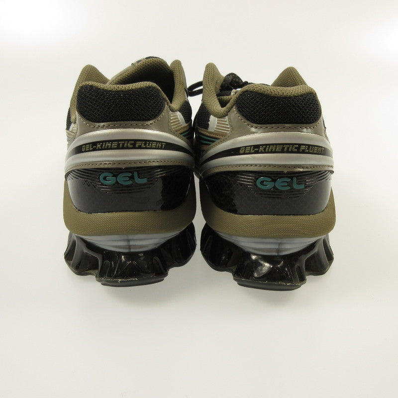 【中古】asics | アシックス GEL-KINETIC FLUENT BLACK DARK TAUPE スニーカー 1203A737 グレー 28cm