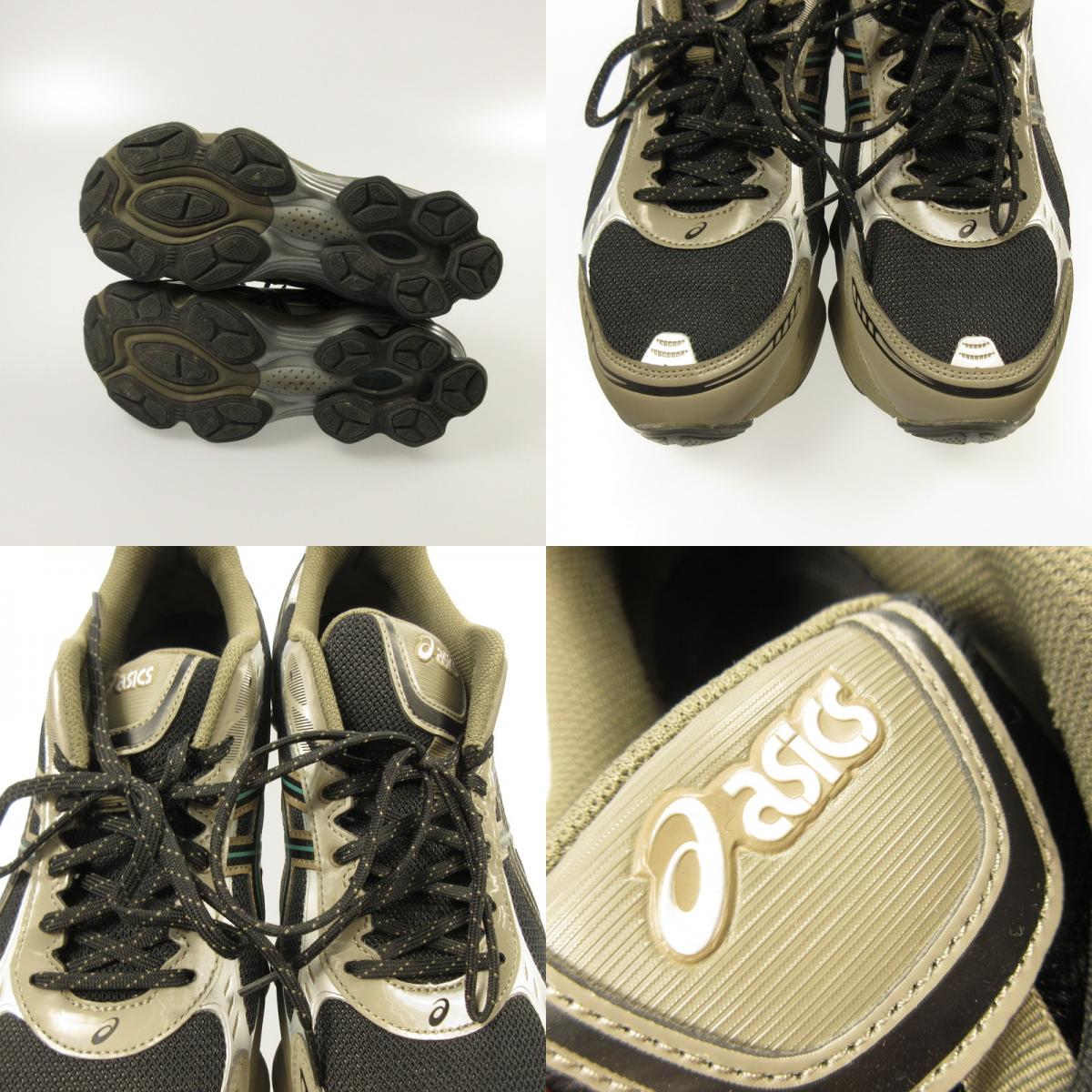 【中古】asics | アシックス GEL-KINETIC FLUENT BLACK DARK TAUPE スニーカー 1203A737 グレー 28cm