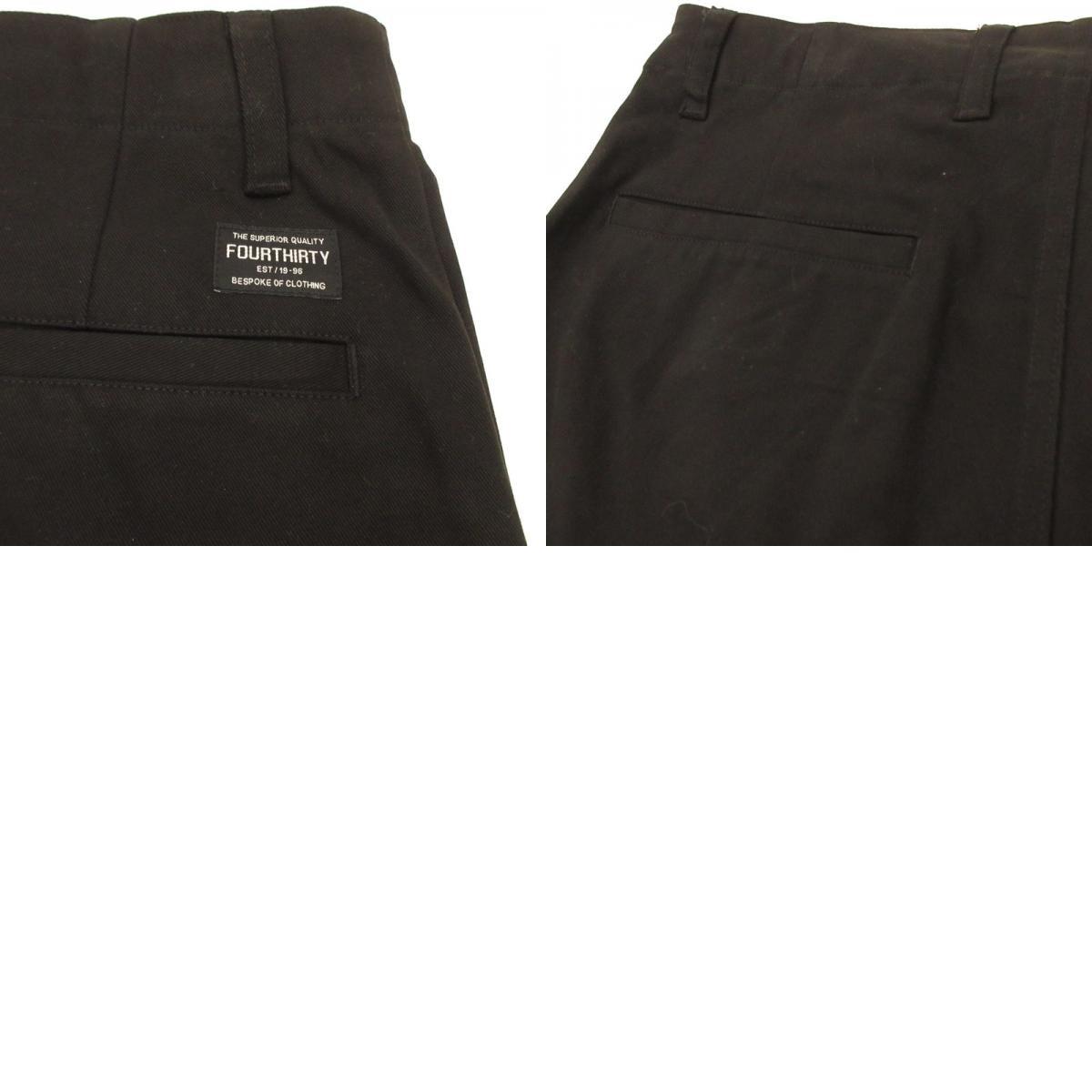 【中古】430 - FOURTHIRTY - | フォーサーティー GN CHINO チノパンツ 24-145 ブラック サイズ:1