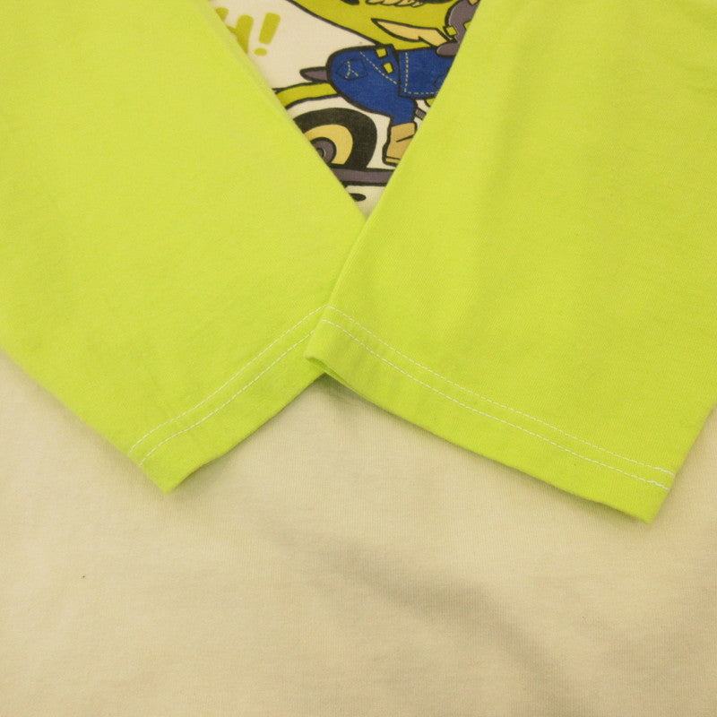 【中古】THE FLAT HEAD | ザフラットヘッド RAGLAN Q/S SHIRT 半袖Tシャツ FN-TSRB-003 ベージュ サイズ:38