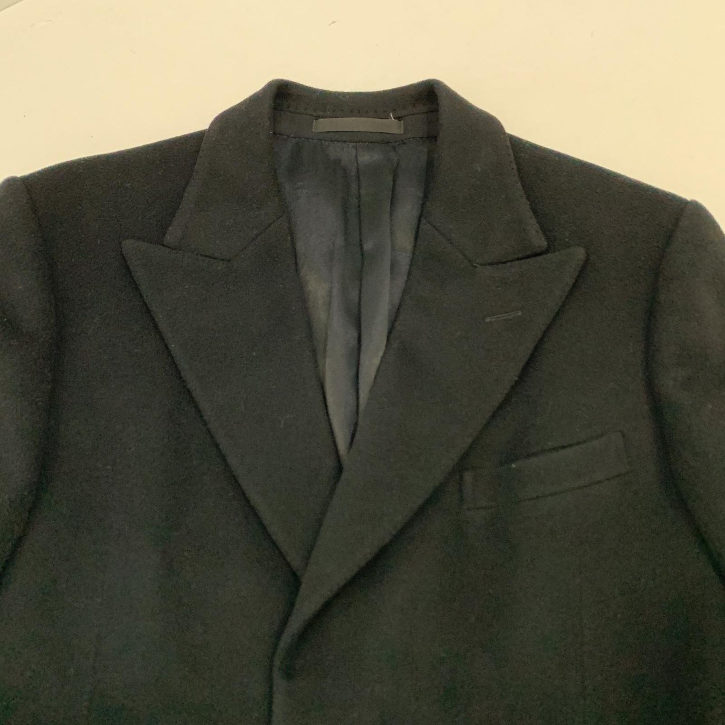 【中古】GUCCI | グッチ カシミヤ混比翼ウールコート その他アウター 国内正規品 ブラック サイズ:M