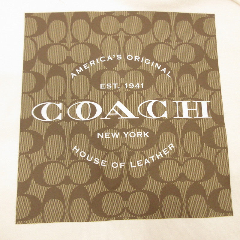 【中古】COACH | コーチ シグネチャースクエアフーディー パーカー CR039 ホワイト サイズ:XS