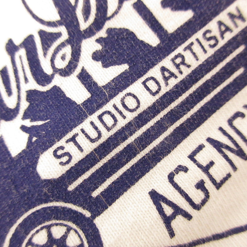 【中古】STUDIO DARTISAN | ステュディオダルチザン TURI-AMI TEE 'CarDarti' 半袖Tシャツ 9848C ホワイト サイズ:M