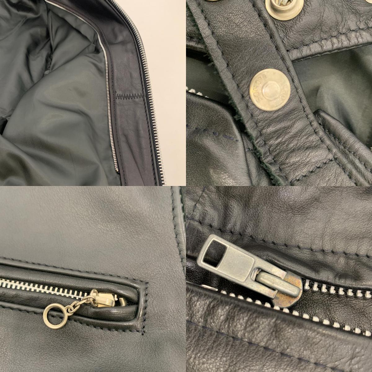 【中古】schott | ショット シングルライダースジャケット ライダースジャケット 641 ブラック サイズ:34