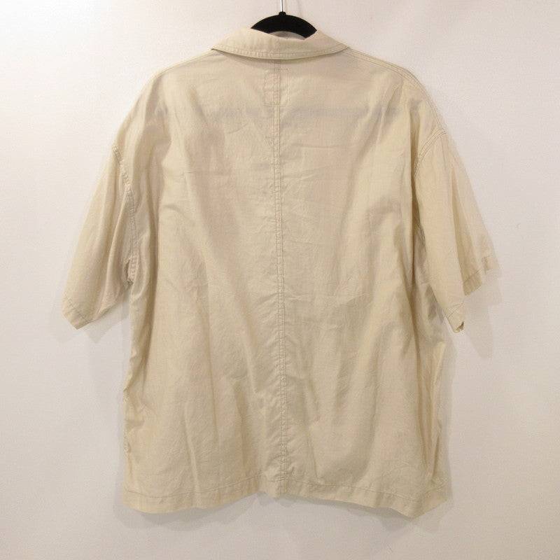 【中古】Danton | ダントン LIGHT MOLESKIN S/S SHIRT COVERALL カバーオール DT-A0314 SAMPLE品 アイボリー サイズ:40