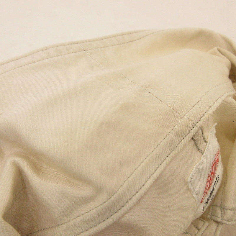 【中古】Danton | ダントン LIGHT MOLESKIN S/S SHIRT COVERALL カバーオール DT-A0314 SAMPLE品 アイボリー サイズ:40
