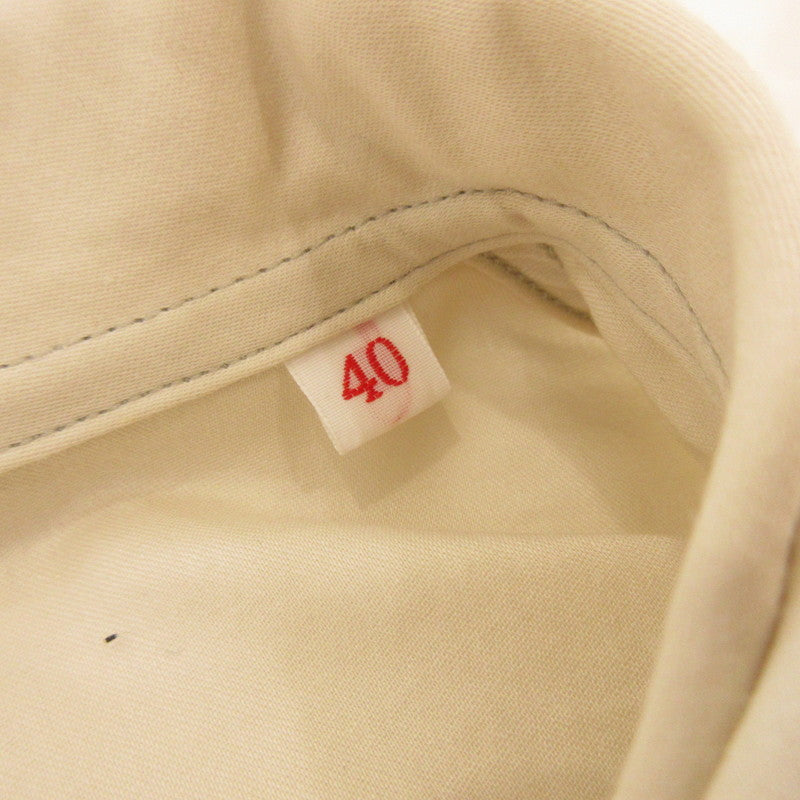 【中古】Danton | ダントン LIGHT MOLESKIN S/S SHIRT COVERALL カバーオール DT-A0314 SAMPLE品 アイボリー サイズ:40