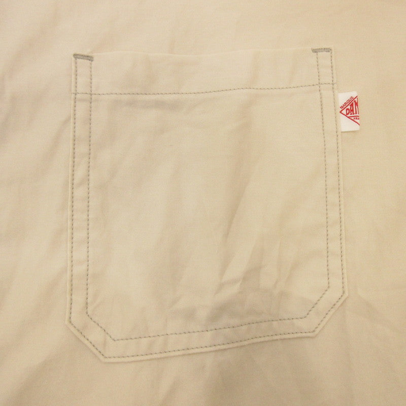 【中古】Danton | ダントン LIGHT MOLESKIN S/S SHIRT COVERALL カバーオール DT-A0314 SAMPLE品 アイボリー サイズ:40