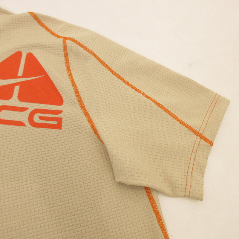 【中古】NIKE ACG | ナイキ エーシージー BIG LOGO 半袖Tシャツ 198435 ベージュ サイズ:M