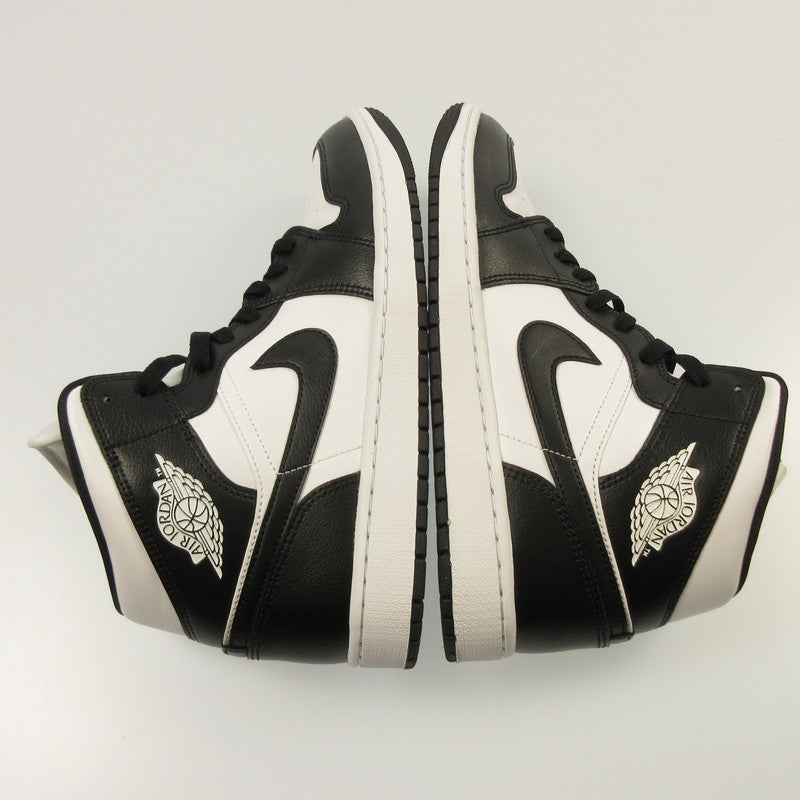 【中古】NIKE | ナイキ WMNS AIR JORDAN 1 MID スニーカー DV0991-101 ブラック 28cm