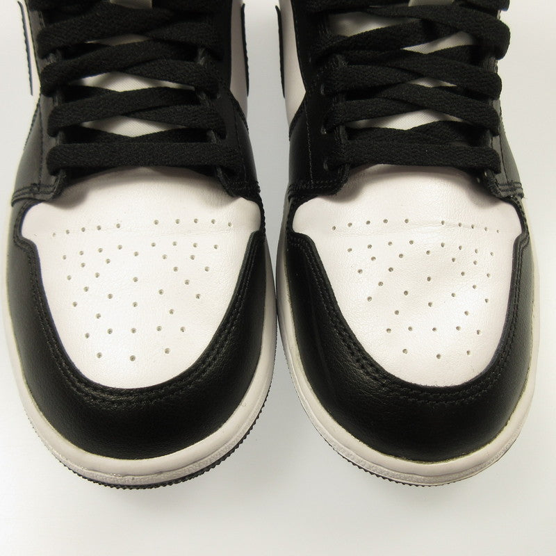 【中古】NIKE | ナイキ WMNS AIR JORDAN 1 MID スニーカー DV0991-101 ブラック 28cm