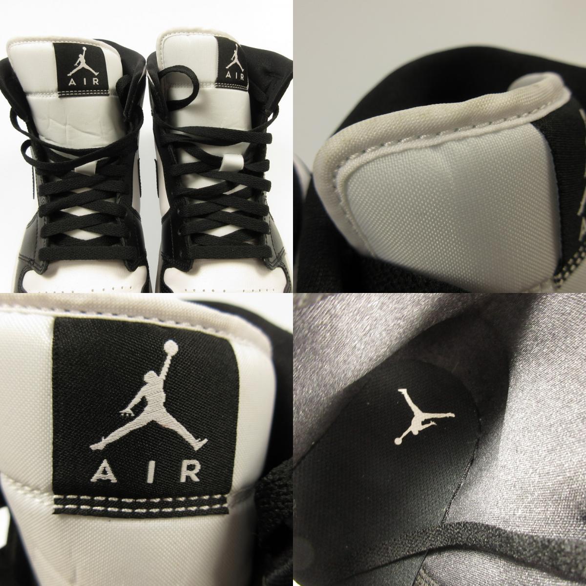 【中古】NIKE | ナイキ WMNS AIR JORDAN 1 MID スニーカー DV0991-101 ブラック 28cm