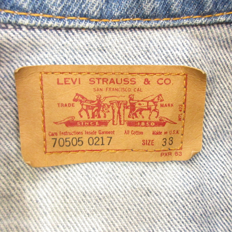 【中古】Levi's | リーバイス デニム 70505-0217 年式:90s ブルー サイズ:38