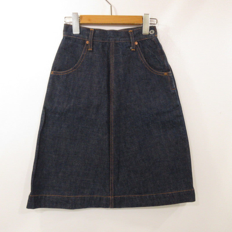 【中古】EVISU | エヴィス スカート 6013 ブルー サイズ:36