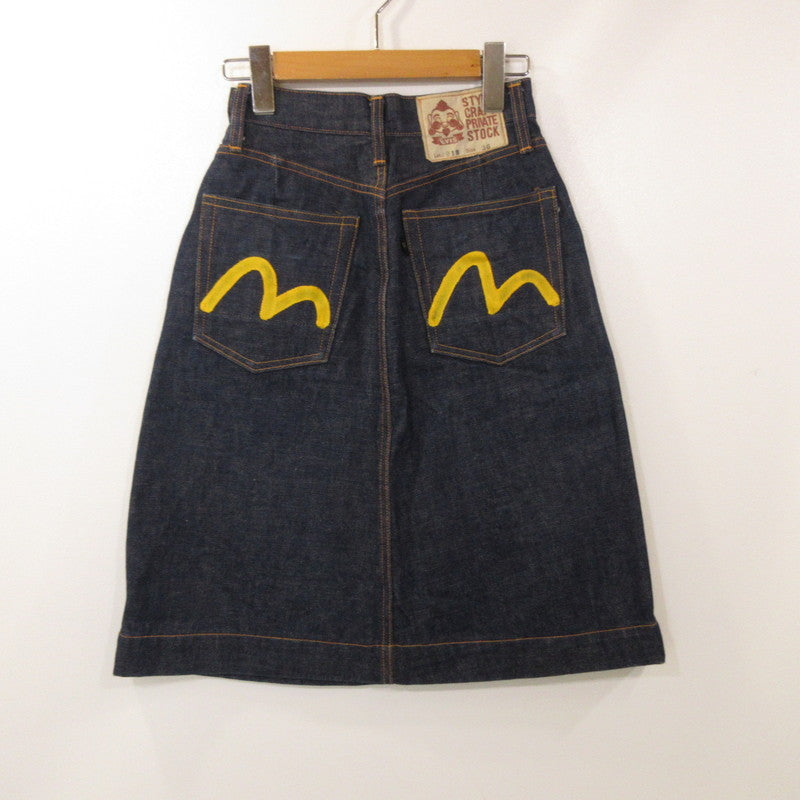 【中古】EVISU | エヴィス スカート 6013 ブルー サイズ:36