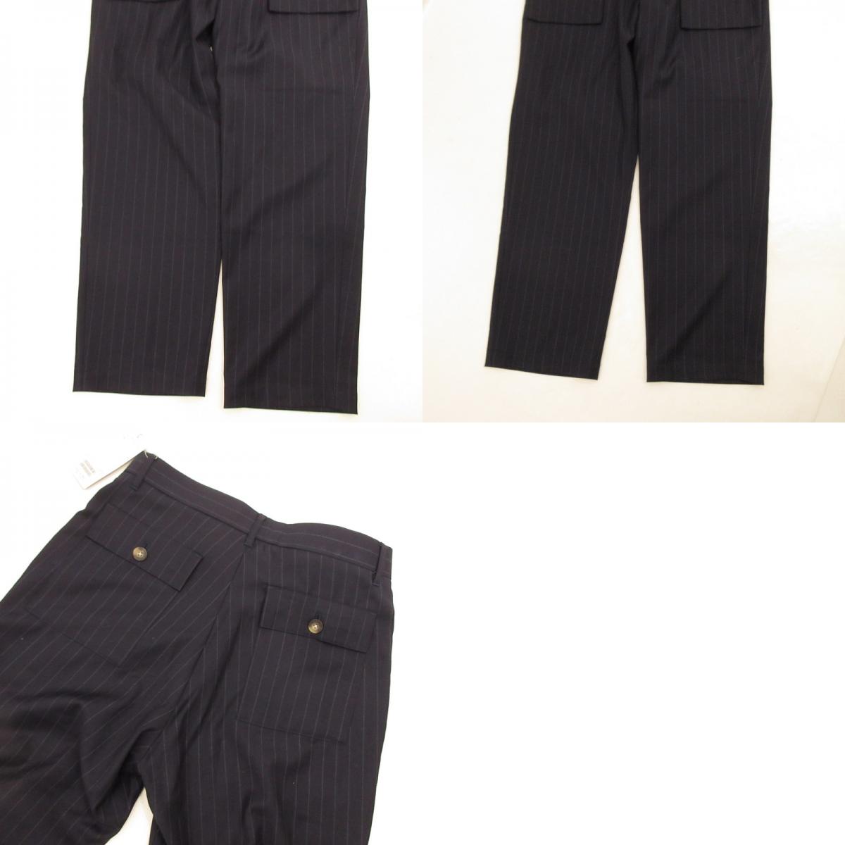 【中古】BEAMS LIGHTS | ビームスライツ スーパー110’Sウールベイカーパンツ パンツ 51-23-0269-565 ネイビー サイズ:S