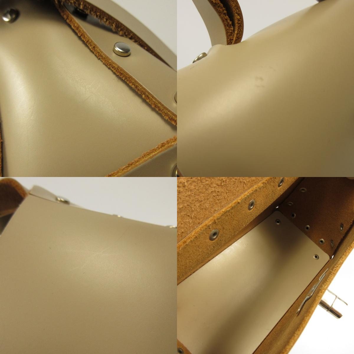 【中古】Hender Scheme | エンダースキーマ Assemble Hand Flap S ショルダーバッグ ベージュ