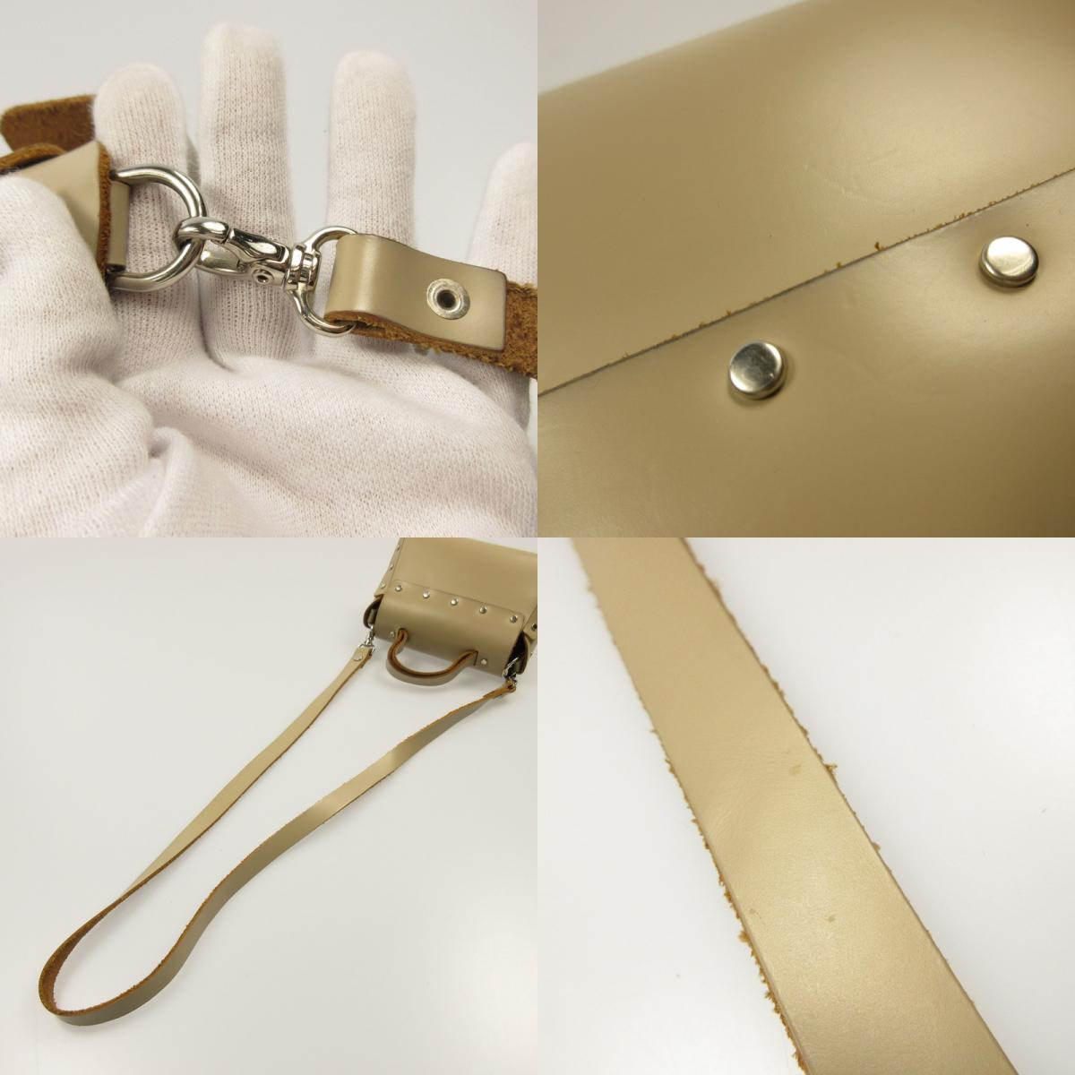 【中古】Hender Scheme | エンダースキーマ Assemble Hand Flap S ショルダーバッグ ベージュ