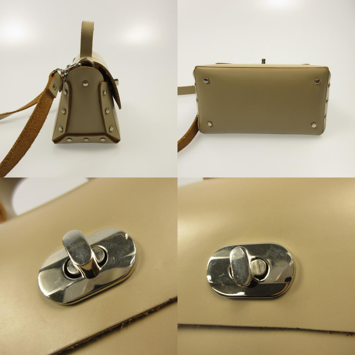 【中古】Hender Scheme | エンダースキーマ Assemble Hand Flap S ショルダーバッグ ベージュ