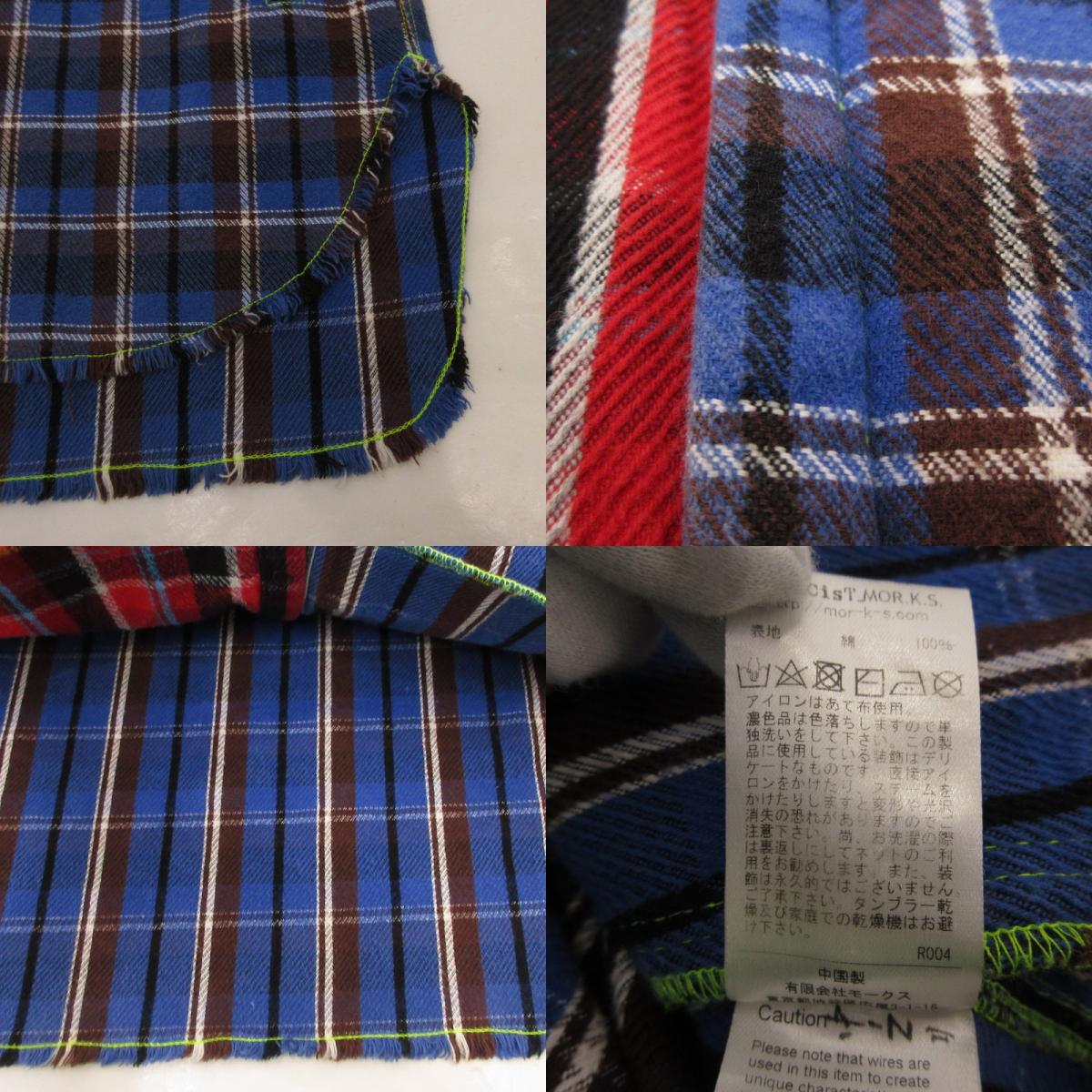 【中古】FranCisT_MOR.K.S. | フランシストモークス 3MIX HEAVY CHECK LS 長袖シャツ サイズ:2