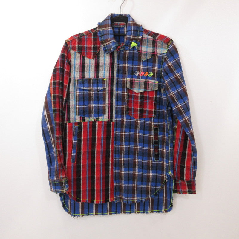 【中古】FranCisT_MOR.K.S. | フランシストモークス 3MIX HEAVY CHECK LS 長袖シャツ サイズ:2