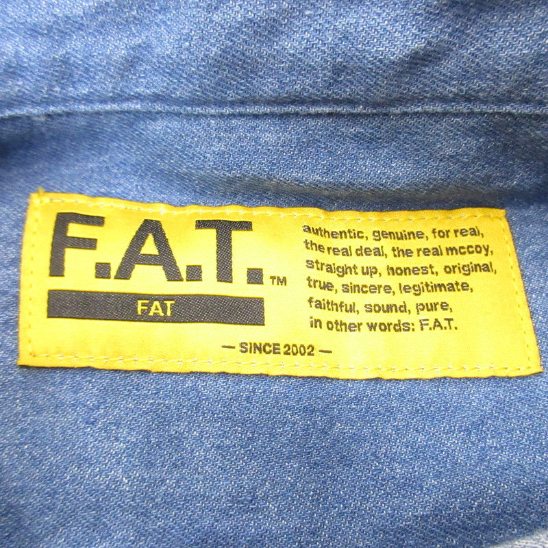 【中古】FAT | エフエーティー B.D.DEE その他トップス F32510-SH09 ブルー サイズ:L