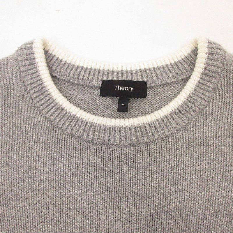 【中古】theory | セオリー KADEN CREW C_CASHTON 2 セーター 02-4101710 グレー サイズ:M