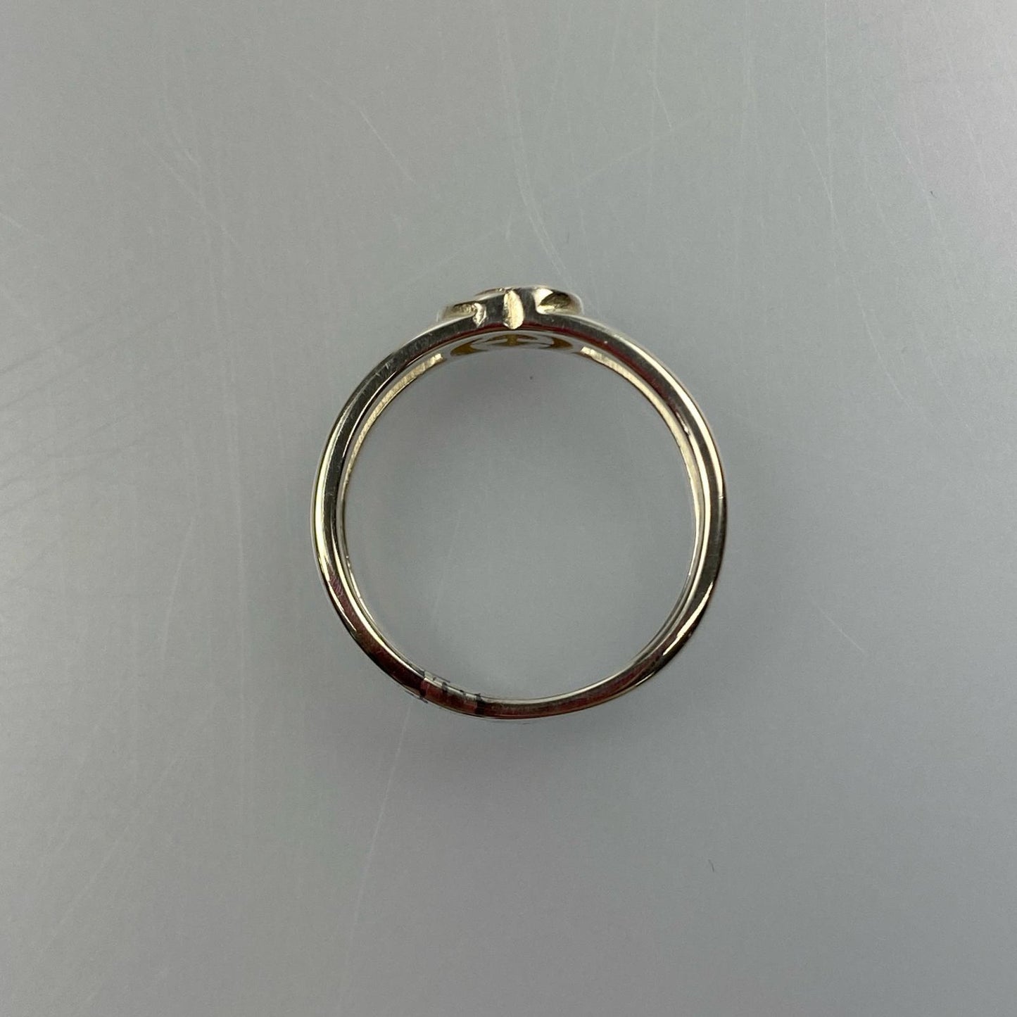【中古】GUCCI | グッチ インターロッキングGスリムオープンバンド リング・指輪 298036 サイズ:#18