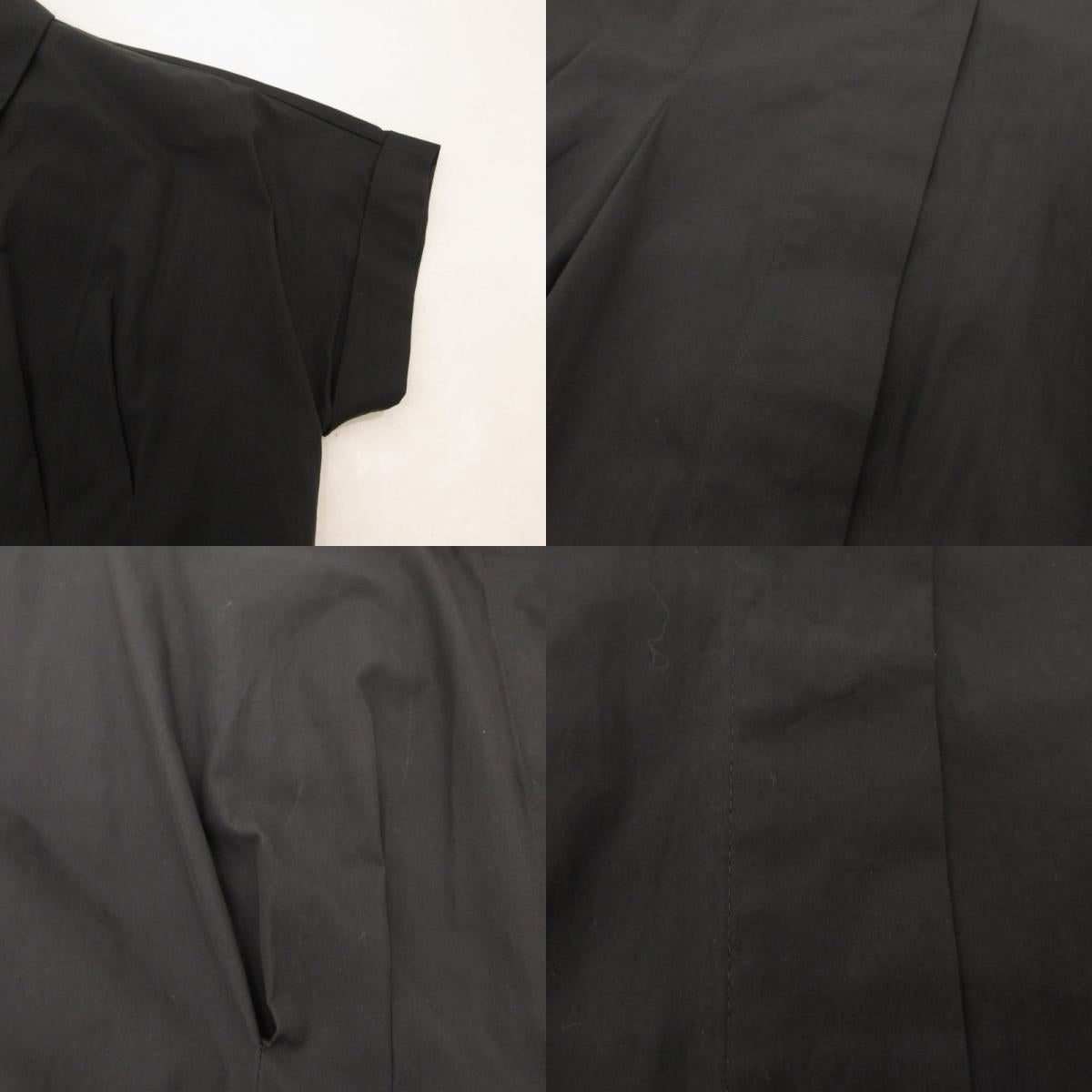 【中古】MAX MARA | マックスマーラ 比翼タック入S/Sシャツワンピース ワンピース 62210311607 STUDIO ブラック サイズ:38