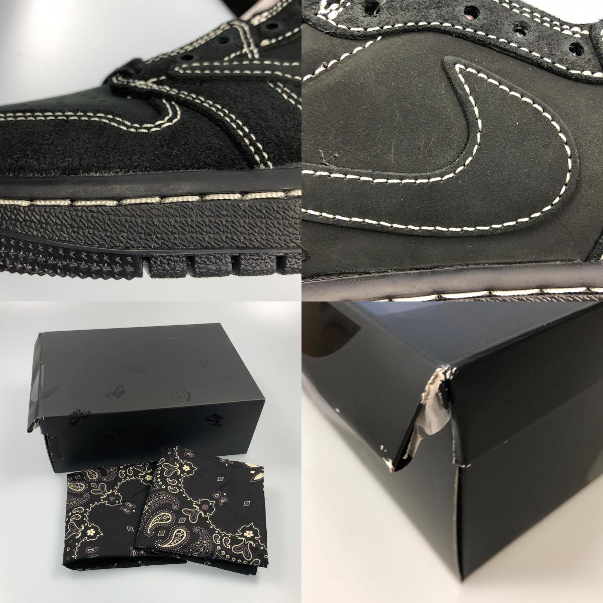 【中古】NIKE | ナイキ AIR JORDAN 1 LOW OG SP BLACK PHANTOM スニーカー DM7866-001 ブラック 26.5cm