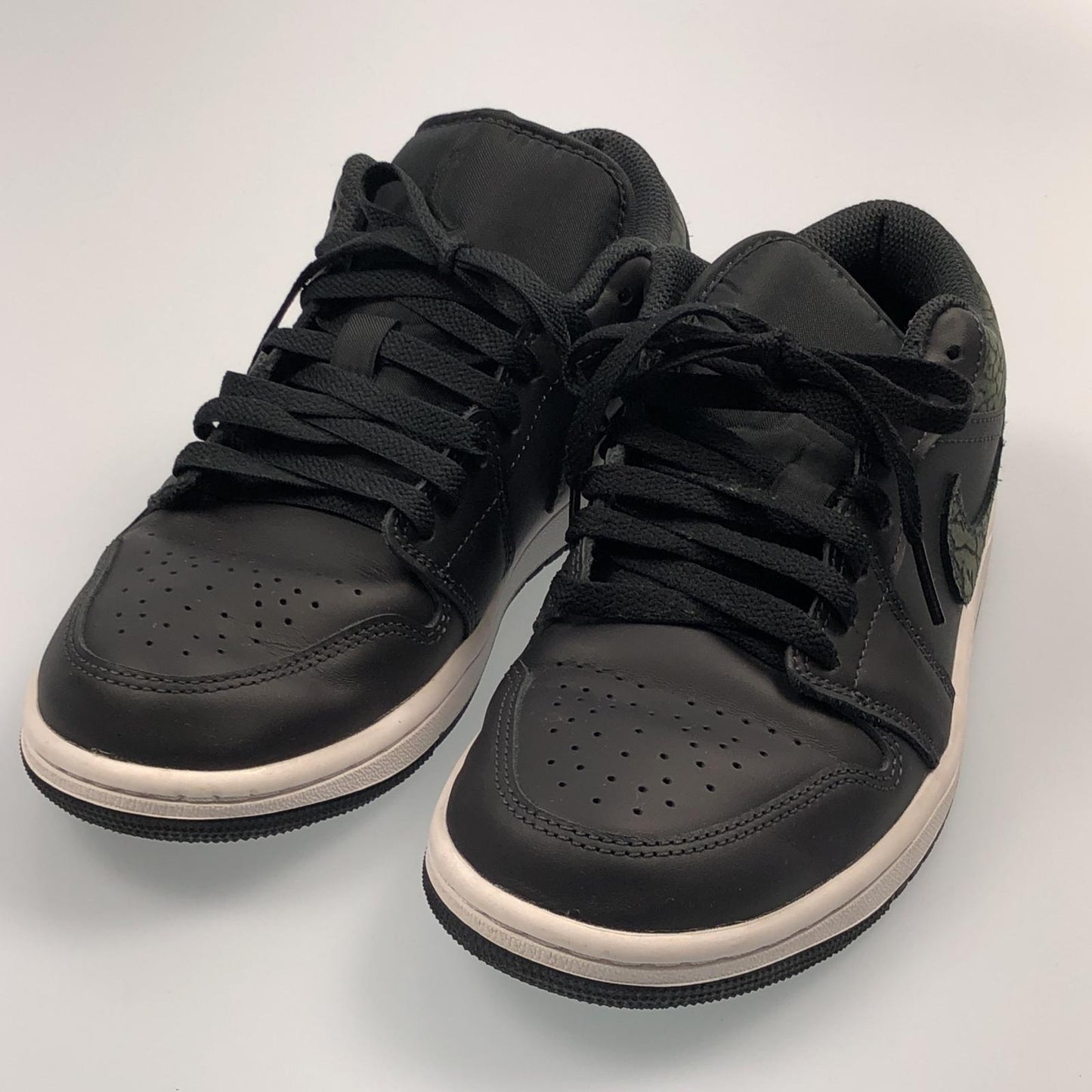 【中古】NIKE | ナイキ Air Jordan 1 Low 'Black Elephant/Safari' スニーカー FB9907-001 ブラック 25cm