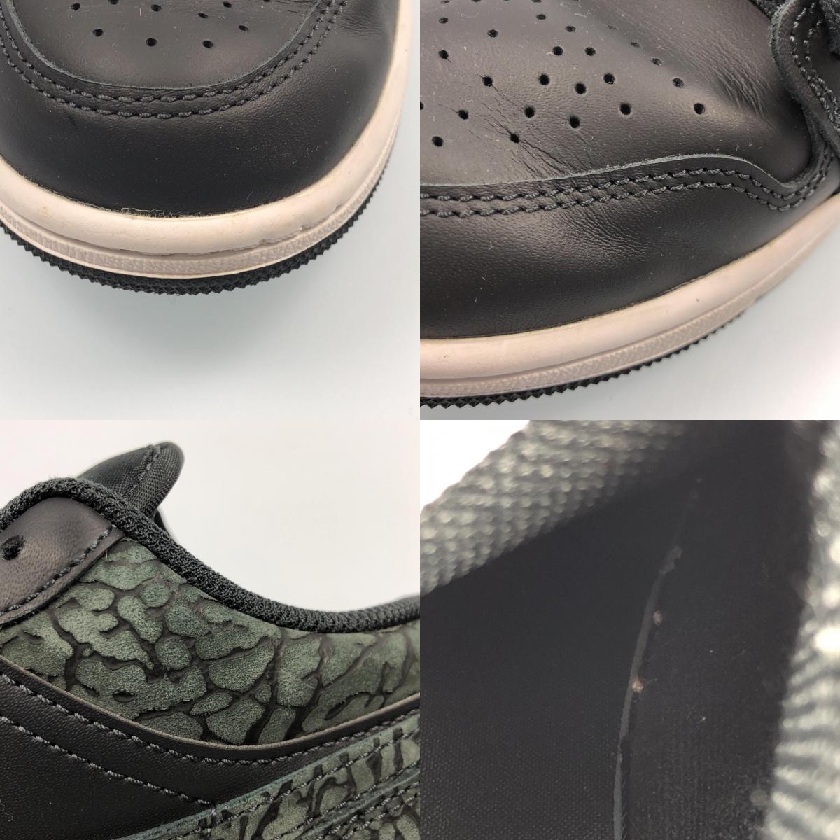 【中古】NIKE | ナイキ Air Jordan 1 Low 'Black Elephant/Safari' スニーカー FB9907-001 ブラック 25cm