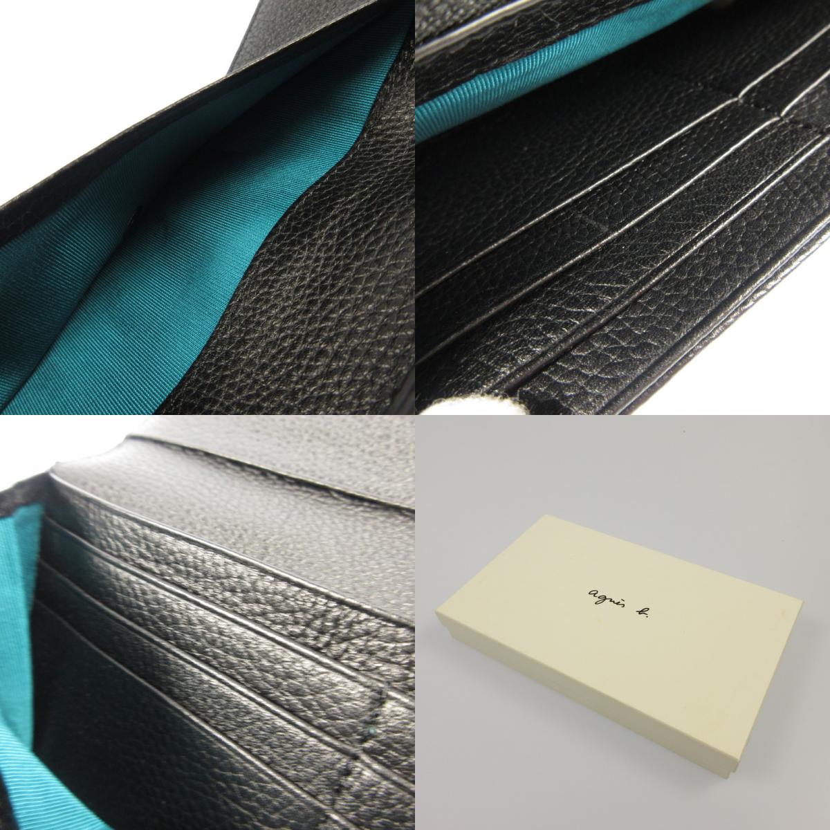 【中古】agnes b. | アニエスベー 長財布 NW07M-03 ブラック