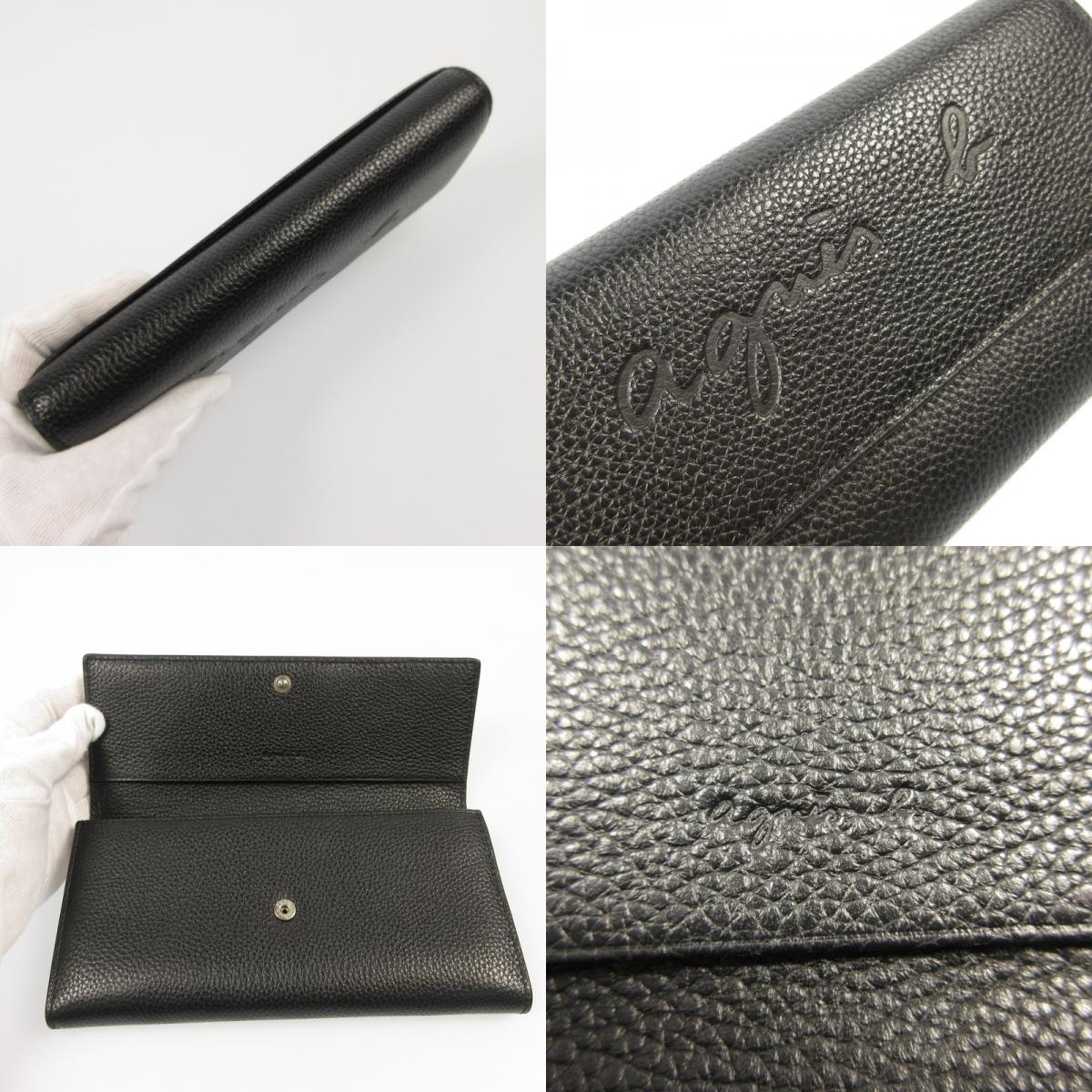【中古】agnes b. | アニエスベー 長財布 NW07M-03 ブラック