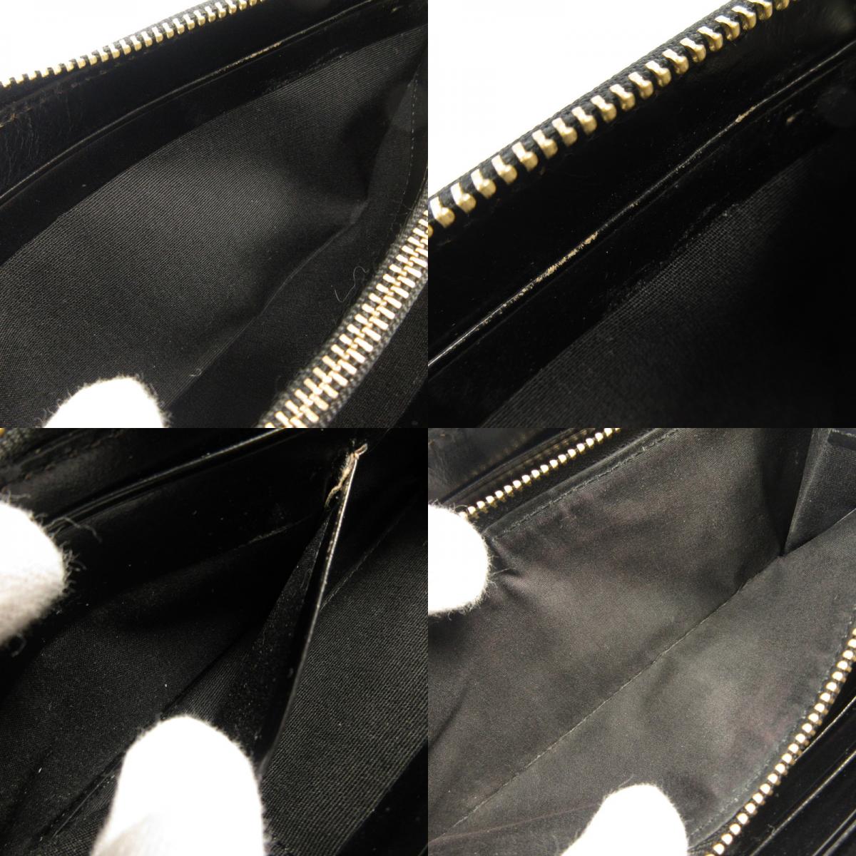 【中古】Paul Smith | ポール・スミス レザーリュクスシャインラウンドジップ 長財布 843420 P566 ブラック