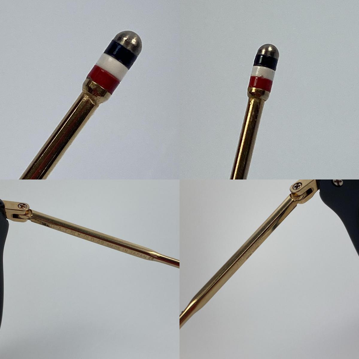 【中古】THOM BROWNE. | トムブラウン サングラス TB-701-A-49 サイズ:49□19 ブラック