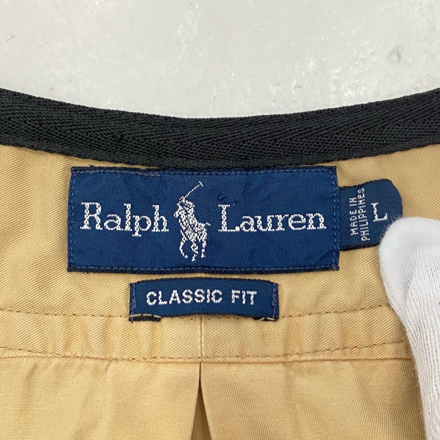 【中古】POLO RALPH LAUREN | ポロ・ラルフローレン 半袖シャツ ベージュ サイズ:L