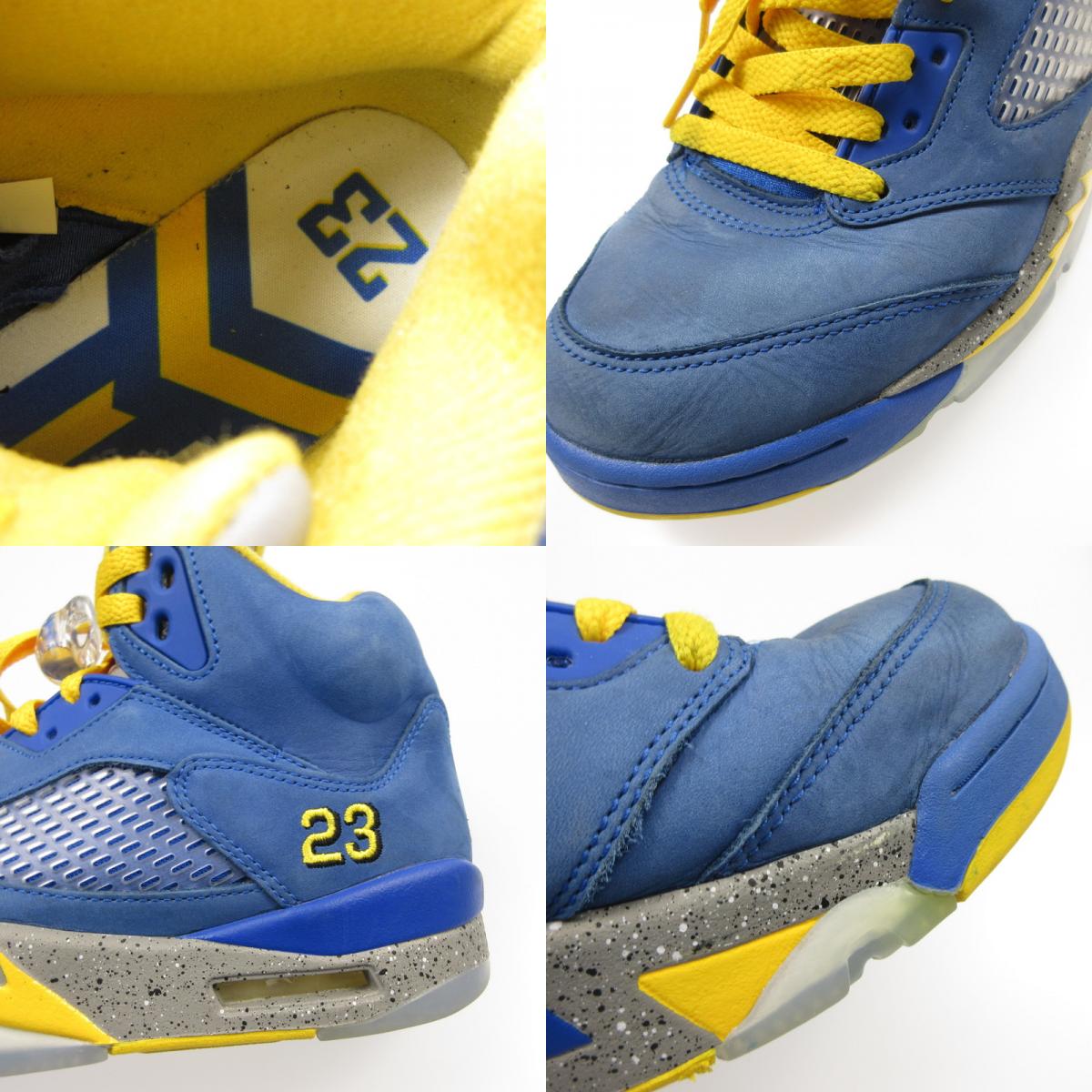 【中古】NIKE | ナイキ AIR JORDAN 5 JSP Laney スニーカー CD2720-400 ブルー 27cm