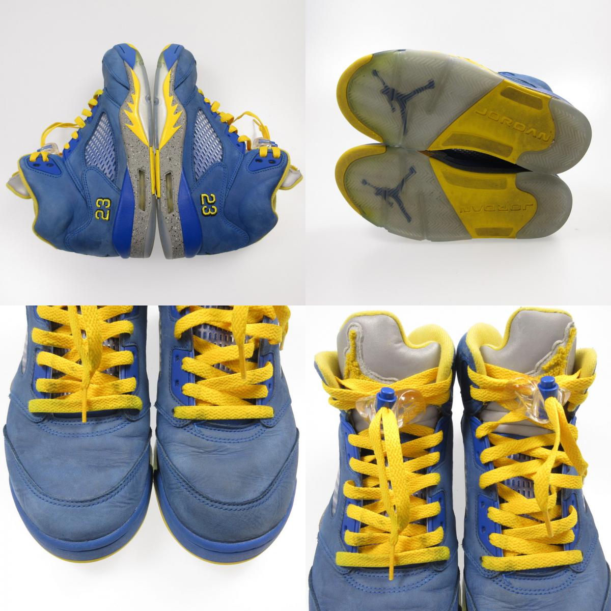 【中古】NIKE | ナイキ AIR JORDAN 5 JSP Laney スニーカー CD2720-400 ブルー 27cm