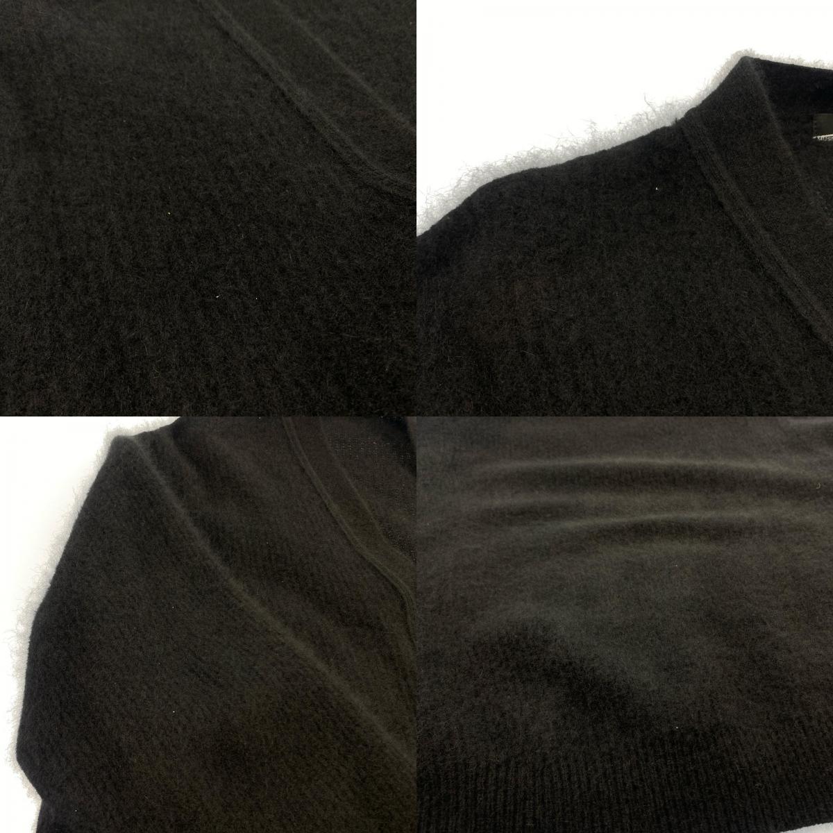 【中古】LAD MUSICIAN | ラッドミュージシャン RACCOON KNIT CARDIGAN カーディガン 2221-032 年式:2021A/W ブラック サイズ:44