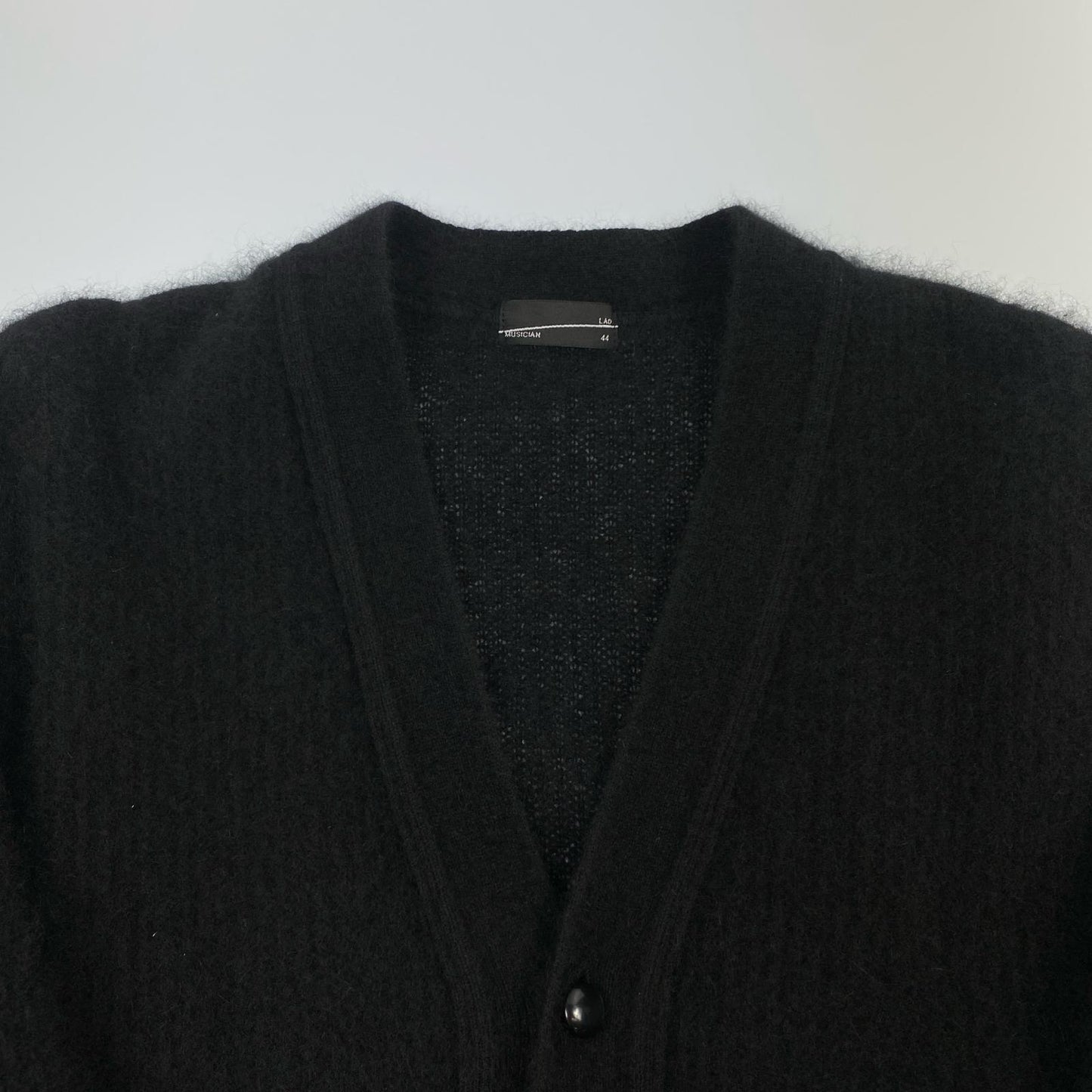 【中古】LAD MUSICIAN | ラッドミュージシャン RACCOON KNIT CARDIGAN カーディガン 2221-032 年式:2021A/W ブラック サイズ:44