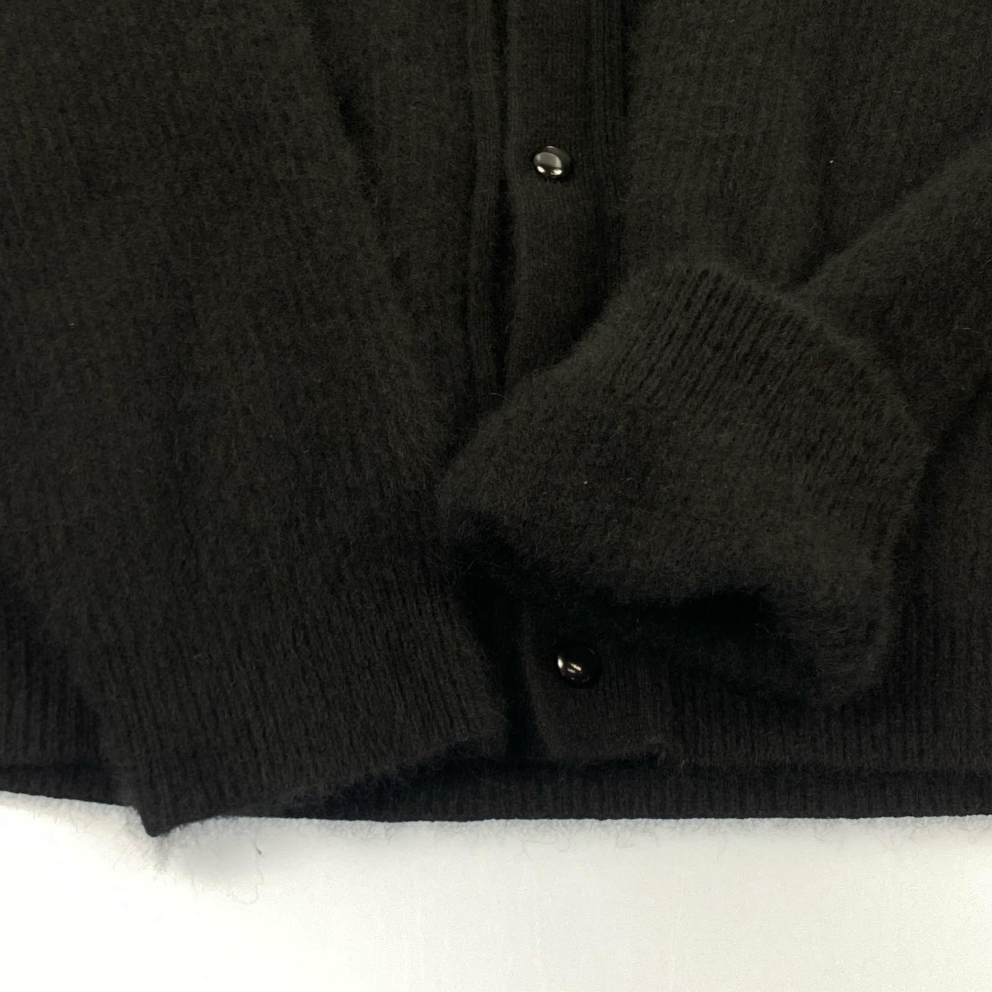 【中古】LAD MUSICIAN | ラッドミュージシャン RACCOON KNIT CARDIGAN カーディガン 2221-032 年式:2021A/W ブラック サイズ:44