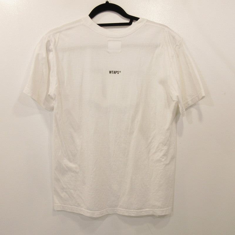 【中古】WTAPS | ダブルタップス EVIL TIP TEE 半袖Tシャツ 222PCDT-ST01S ホワイト サイズ:1