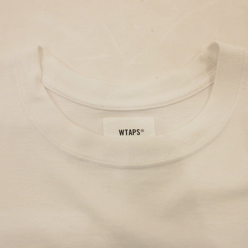 【中古】WTAPS | ダブルタップス EVIL TIP TEE 半袖Tシャツ 222PCDT-ST01S ホワイト サイズ:1