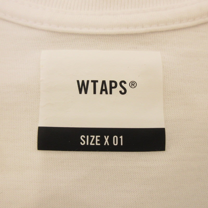 【中古】WTAPS | ダブルタップス EVIL TIP TEE 半袖Tシャツ 222PCDT-ST01S ホワイト サイズ:1