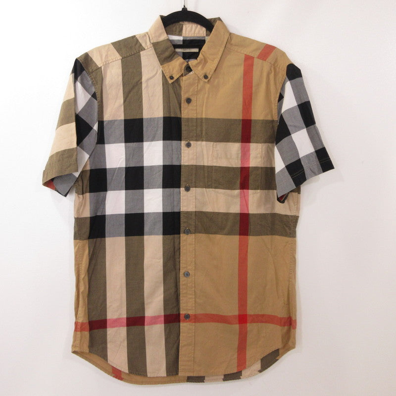 【中古】BURBERRY BRIT | バーバリーブリット メガチェック 半袖シャツ 4554716 並行品 サイズ:M