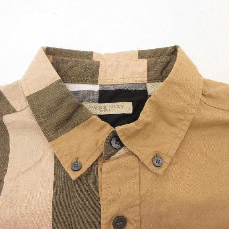 【中古】BURBERRY BRIT | バーバリーブリット メガチェック 半袖シャツ 4554716 並行品 サイズ:M