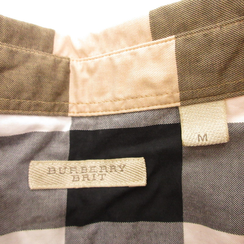 【中古】BURBERRY BRIT | バーバリーブリット メガチェック 半袖シャツ 4554716 並行品 サイズ:M