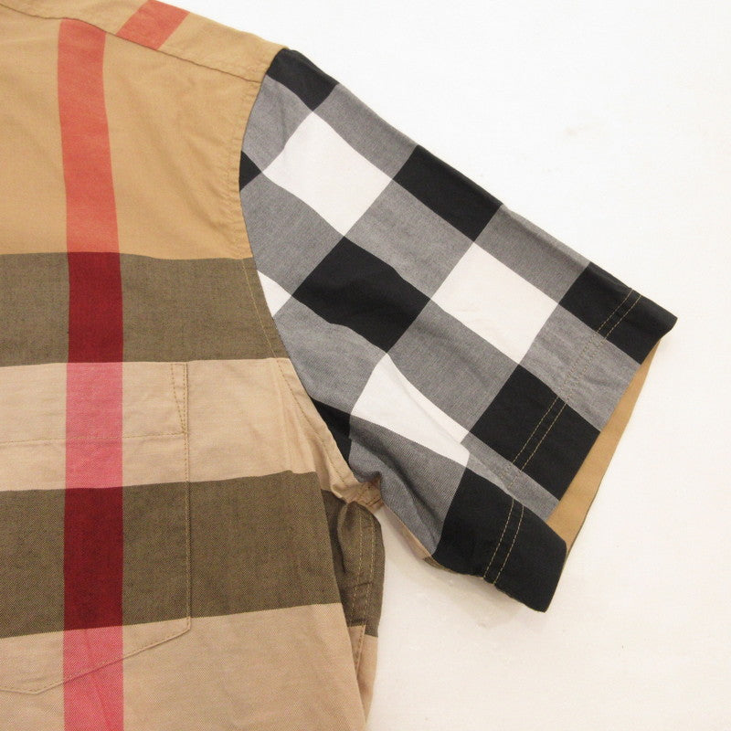【中古】BURBERRY BRIT | バーバリーブリット メガチェック 半袖シャツ 4554716 並行品 サイズ:M